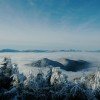Above the clouds..