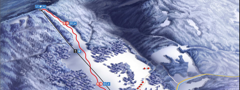Trail map Mosorny Gron