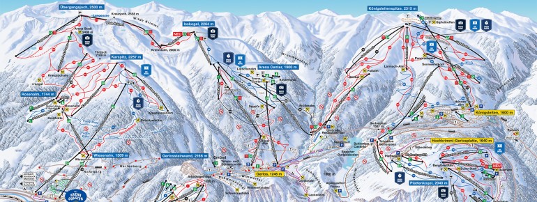 Trail Map Zillertal Arena