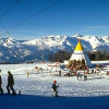 Blick auf die Snowbar "Le Tipi" in Thyon