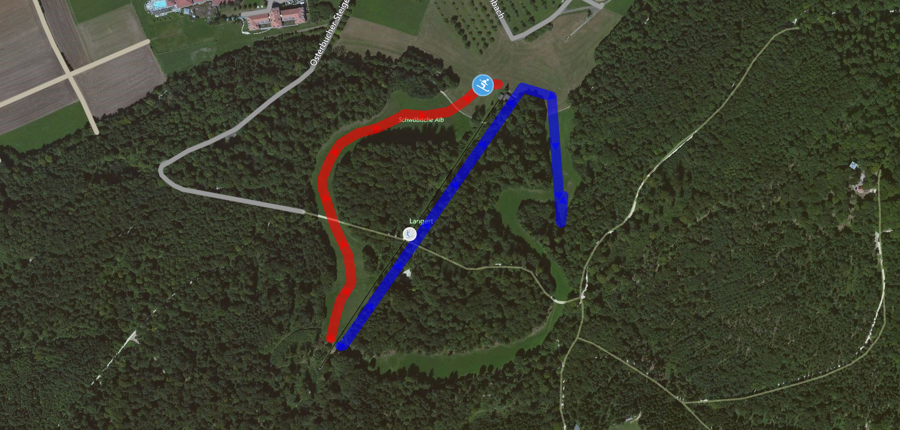 Lage Ostalb-Skilift Aalen