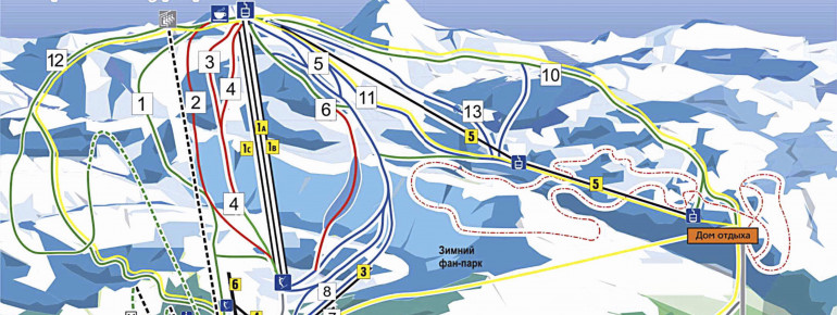 Pistenplan Abzakovo