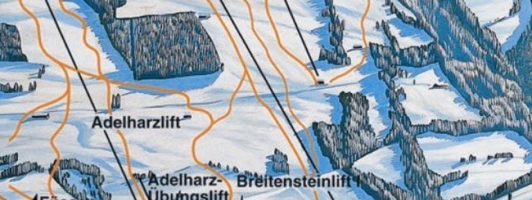 Pistenplan Adelharz- und Breitensteinlifte Rettenberg