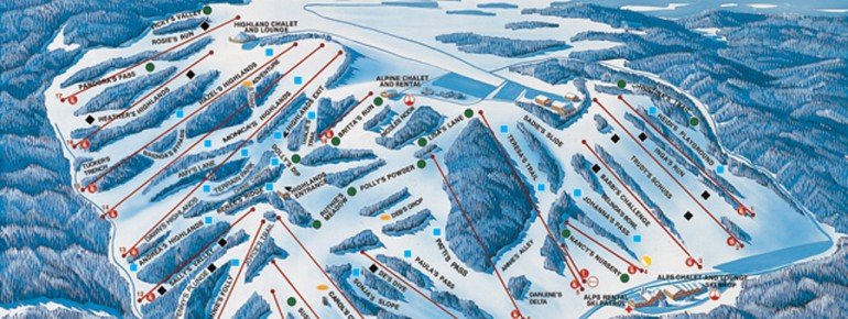 Pistenplan Afton Alps Ski Area