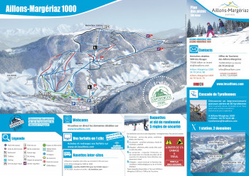Pistenplan Aillons-Margériaz 1000