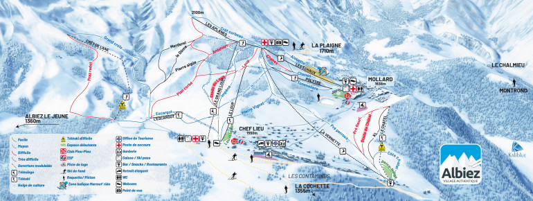 Pistenplan Albiez Montrond