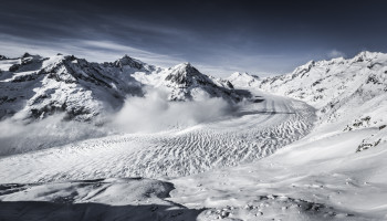 Blick auf den Aletschgletscher