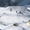Der Lofi Funline entlang des Family Express sorgt für kurzweilige Abenteuerfahrten für alle Freeskier und Snowboarder