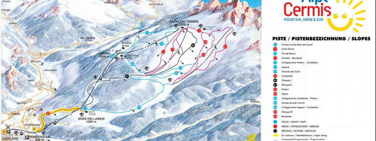 Pistenplan Alpe Cermis