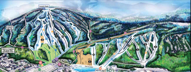 Pistenplan Alpine Ski Club of Toronto