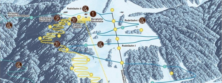 Pistenplan Alpsee Bergwelt