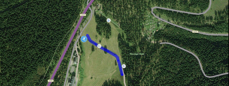 Pistenplan Alte Golfwiese in Oberhof