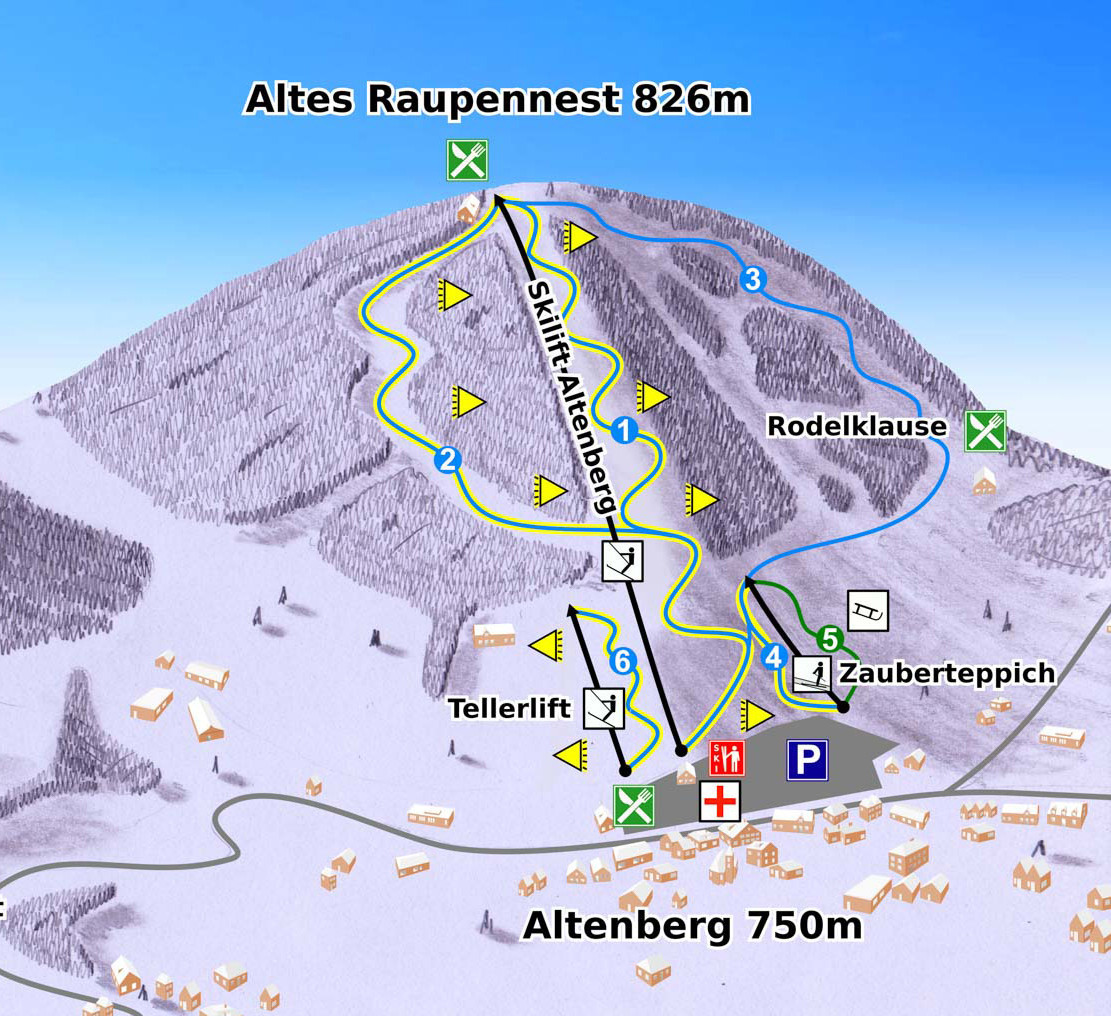 Pistenplan Altenberg