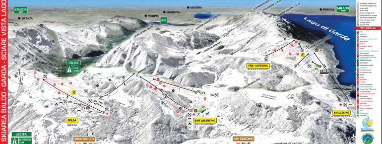 Pistenplan Brentonico Ski