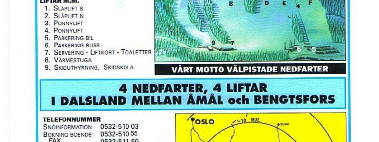 Pistenplan Amals Skicenter