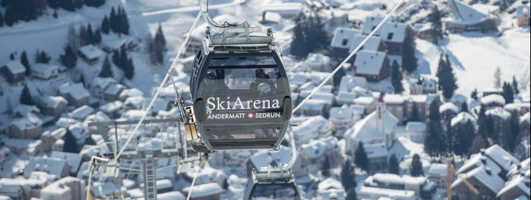 Mit dem Zusammenschluss der Skiarena sind auch die Kantone Graubünden und Uri verbunden.