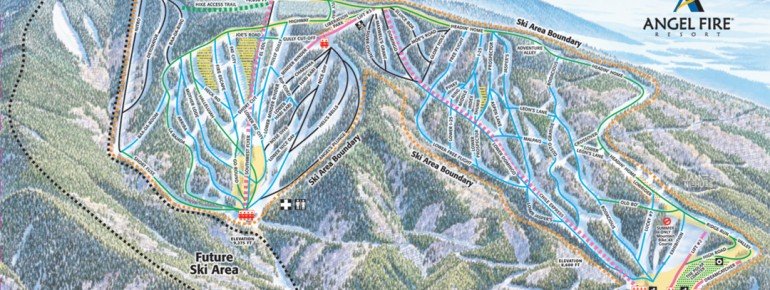 Pistenplan Angel Fire Resort
