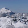Der höchste Punkt des Skigebiets Annaberg liegt auf 1.334 Metern. Von dort aus hat man einen guten Blick auf den 1.839 Meter hohen Ötscher im Mostviertel.