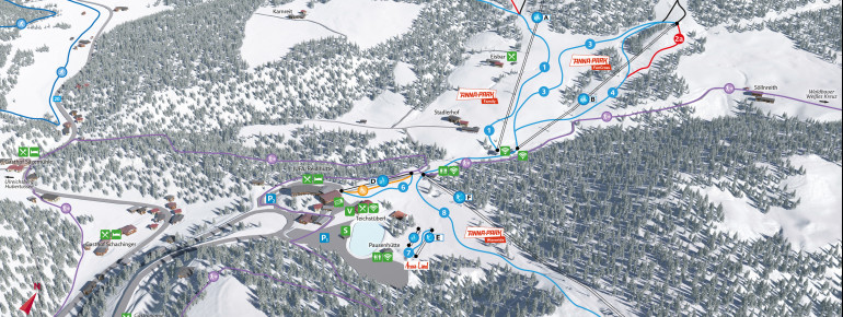 Pistenplan Annaberg in Niederösterreich