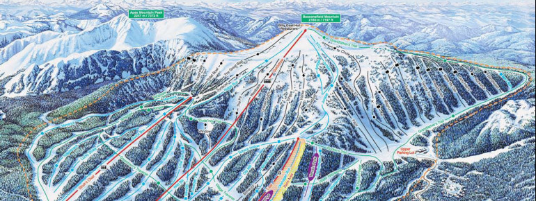 Pistenplan Apex Mountain Resort