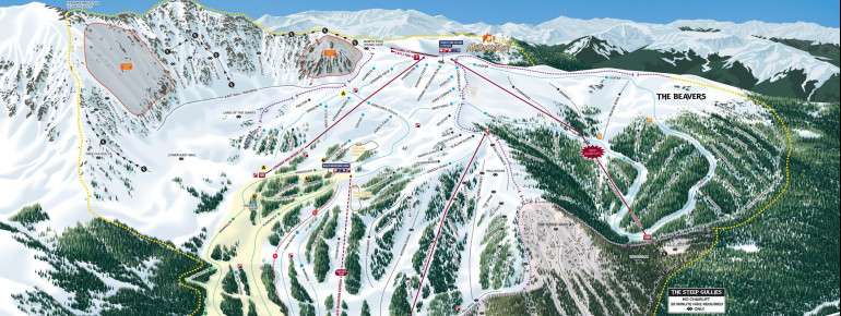 Pistenplan Arapahoe Basin