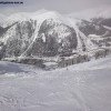 Blick hinunter ins Tal und auf die Straße Richtung Loveland Pass!