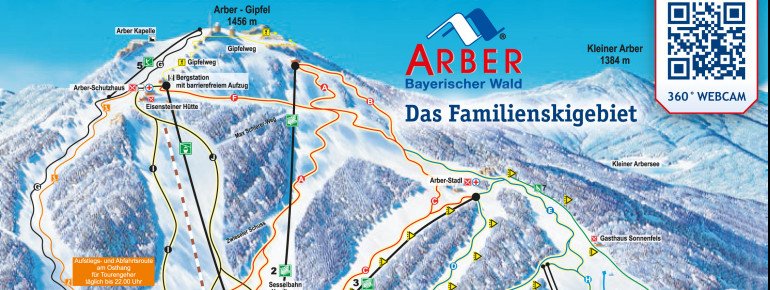 Pistenplan Arber