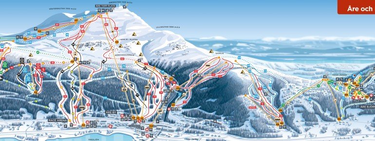 Pistenplan Åre