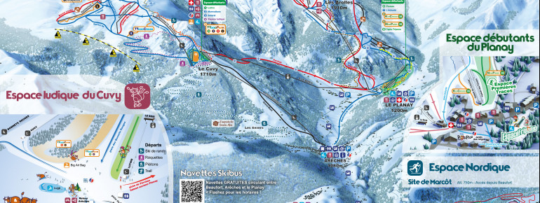 Pistenplan Arêches Beaufort