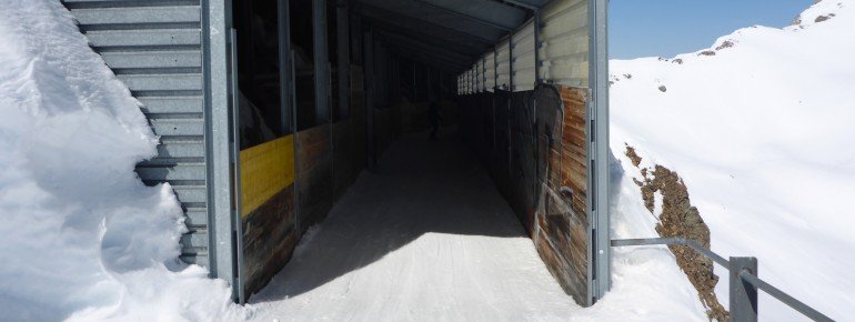 Der Skitunnel am Rothorn