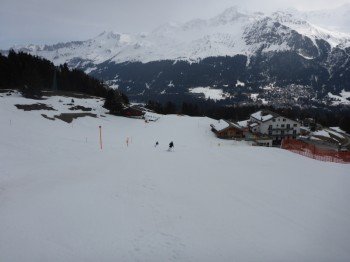 Piste 40 an der Tgantieni Hütte