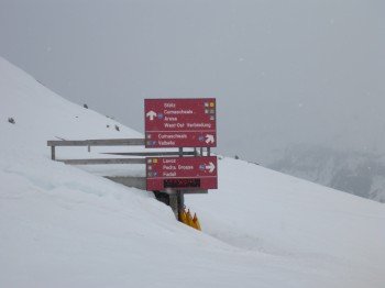 Dank der guten Beschilderung gelingt die Orientierung auch bei schlechtem Wetter mühelos