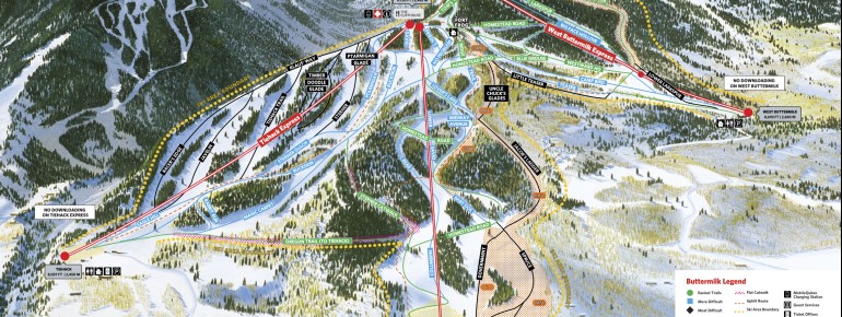Pistenplan Aspen Buttermilk