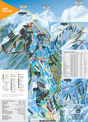 Pistenplan Aspen Highlands