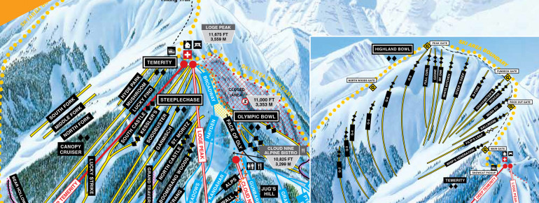 Pistenplan Aspen Highlands