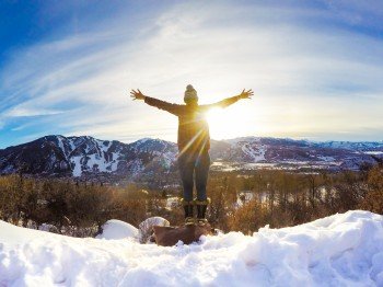 Und nach dem Skifahren? Eine Wandertour durch die Skilandschaft Aspens!