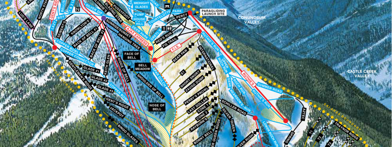 Pistenplan Aspen Mountain