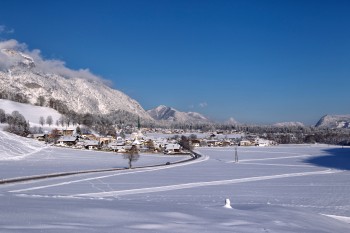 Blick auf Wiesing im Inntal
