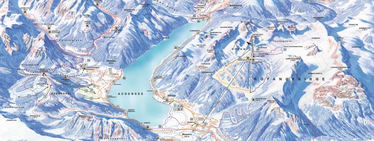 Panoramakarte Achensee