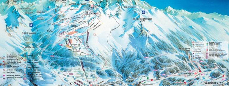 Pistenplan Aussois