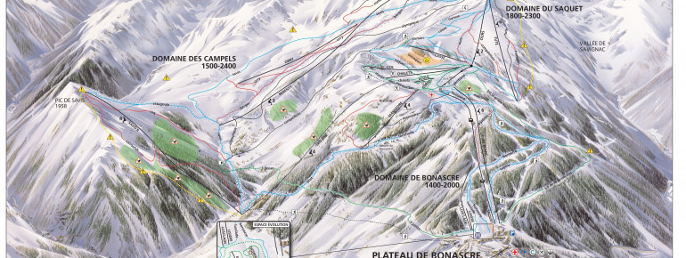 Pistenplan Ax les Thermes