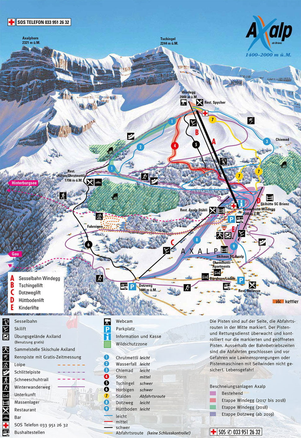 Pistenplan Axalp