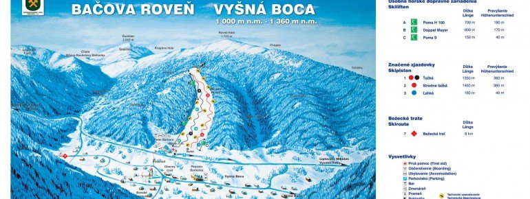 Pistenplan Bacova Roven