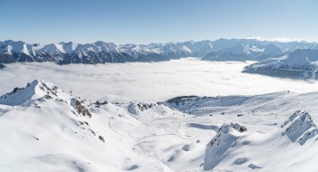 Über den Wolken Skifahren kannst du auf der Schlossalm.