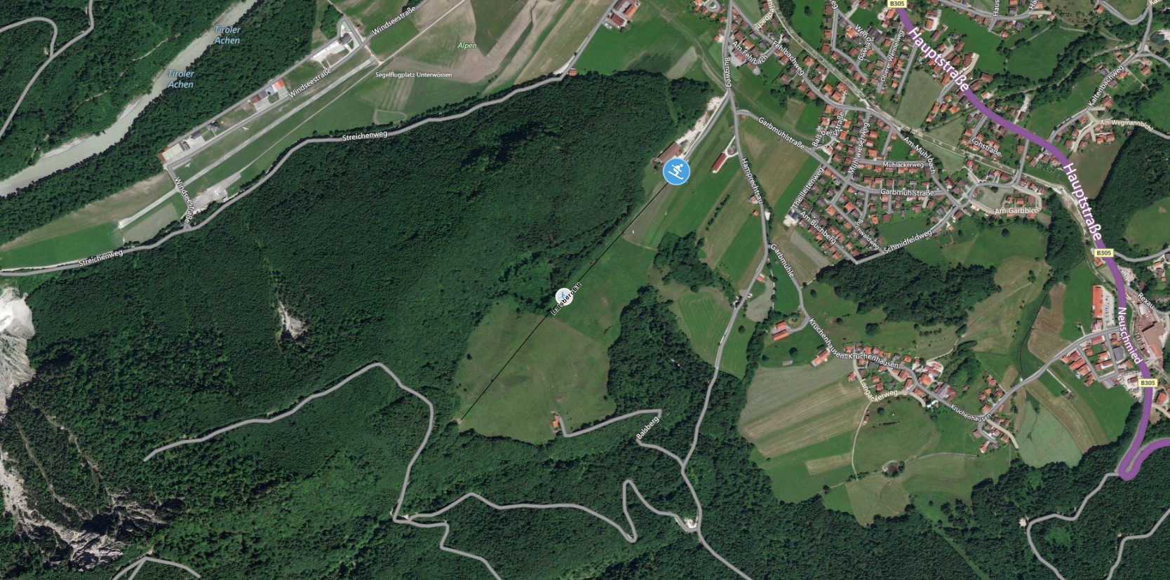 Pistenplan Balsberglift Unterwössen