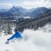 Blick auf die atemberaubende Landschaft um Mt Norquay.