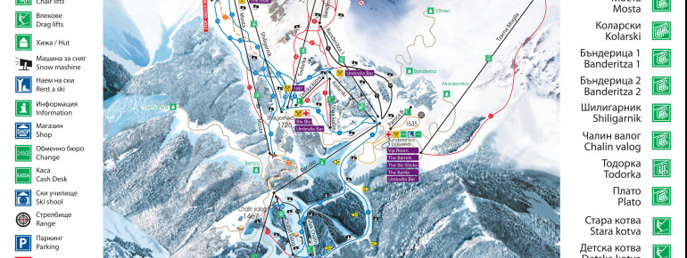 Pistenplan Bansko