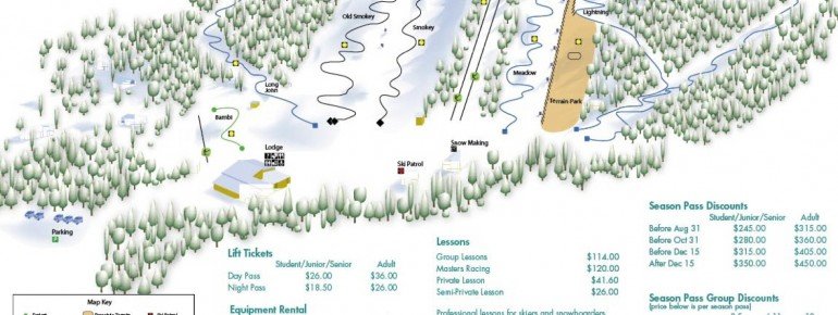Pistenplan Batawa Ski Hill
