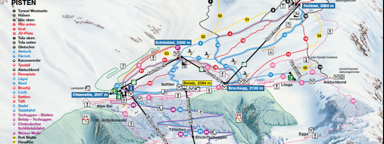 Pistenplan Belalp