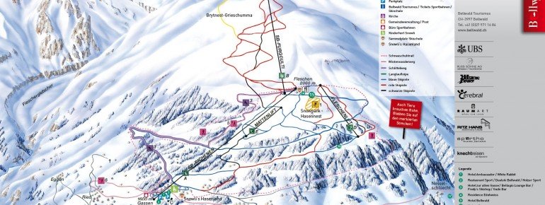 Pistenplan Bellwald